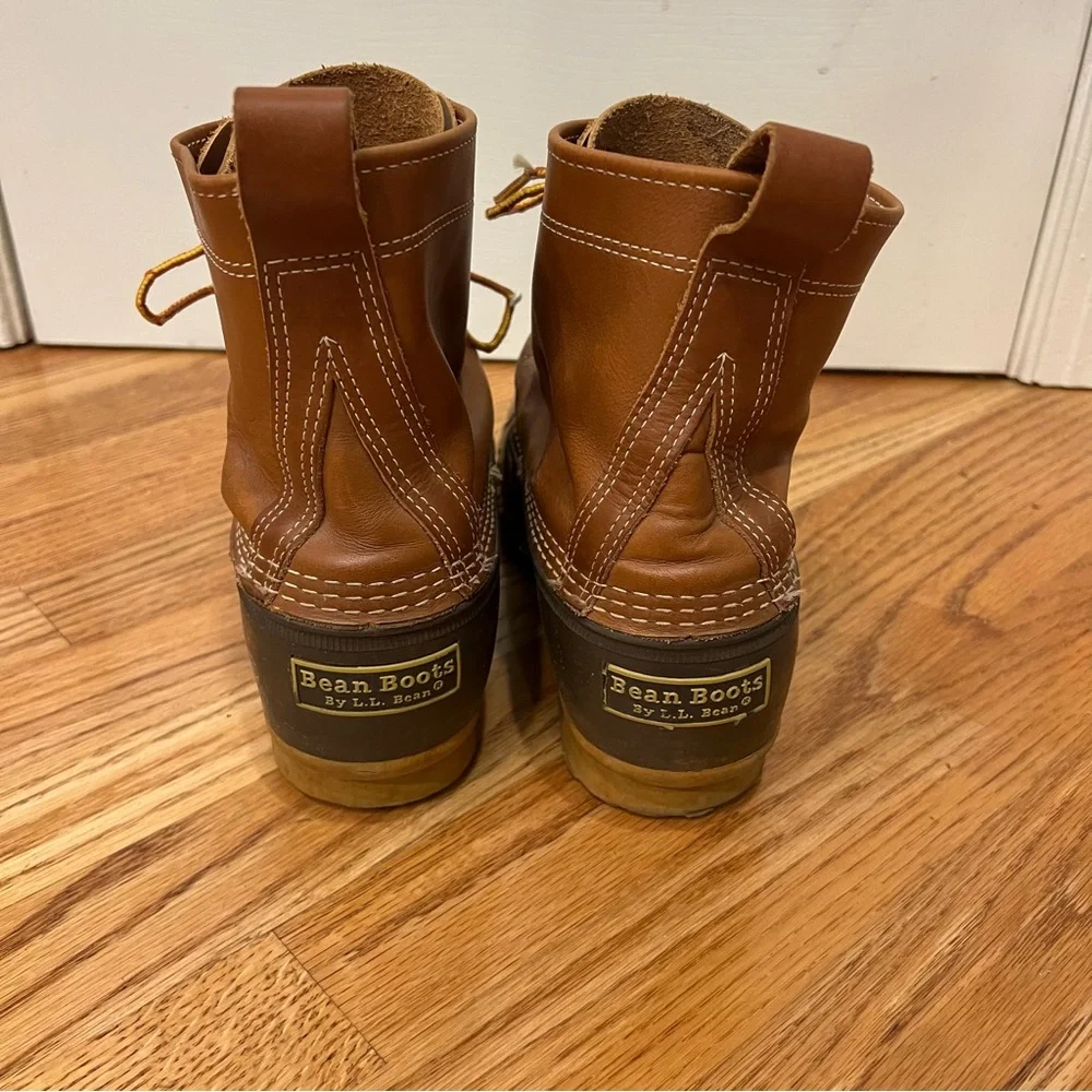 VINTAGE L.L. Bean Boots LL Bean Duck Boots 10 Wide Rain Rubber Leather